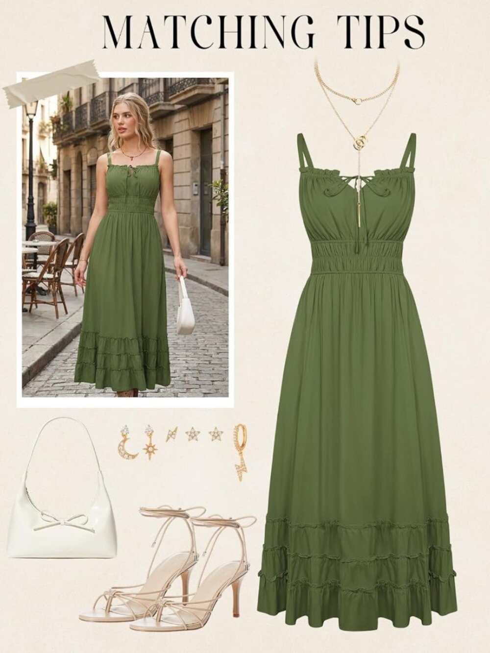 Boho Flowy Summer Maxi Dress | Women's Milkmaid Sundress | Perfect for Vacations - Picture 7 of 7
